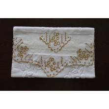 🌸 El Işlemeli Desenli Pamuklu Havlu