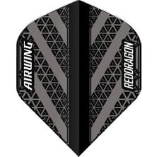 Red Dragon Airwing Moulded Black&grey Standart Dart Flight