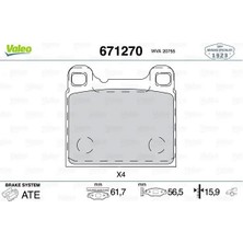Valeo 671270 Arka Fren Balatasi 2701647 270166 2701662