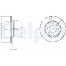 Delphi BG2109 Fren Diski On 321615301A 321615301B 321615301C (2 Adet Fiyatıdır)