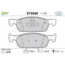 Valeo 670600 On Fren Balatasi 410604682R 410605536R 8660005291