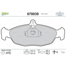 Valeo 670039 On Fren Balatasi 11046148 11046948322 11046948372