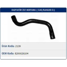 Master M2139 Radyator Hortumu Ust 8200026104