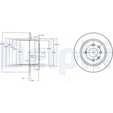 Delphi BG2635 Arka Fren Diski 569119 569206 90345699 (2 Adet Fiyatıdır)