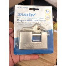 Kl Home 5.000 ÇEVRİM (AÇMA-KAPAMA)Güvenlikli 80MM Kayar Milli Krom Kaplama Asma Kilit