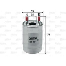 Valeo 587551 Yakit Filtresi 164009384R 7701478821 7701479305