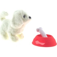 Amalfi Sesli ve Hareketli Beyaz Yavru Köpek Kız Erkek Çocuk Oyuncak Eğitici Oyuncaklar