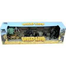 Amalfi Farm World Vahşi Hayvanlar Oyun Seti Seri 1 Kız Erkek Çocuk Oyuncak Eğitici Oyuncaklar