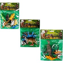 Amalfi Dinozorların Dünyası Poşetli Hayvan Oyun Seti Orta Boy -1ADET Stokta Olan Gönderilir Kız Erkek Çocuk