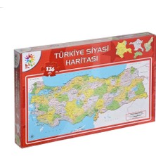 Amalfi Türkiye Siyasi Haritası Puzzle Kız Erkek Çocuk Oyuncak Eğitici Oyuncaklar