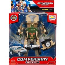 Amalfi S00081234 1/32 Robot Transformer Ses/ışk 10A -Sun Kız Erkek Çocuk Oyuncak Eğitici Oyuncaklar