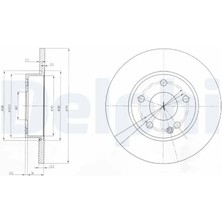 Delphi BG3840 Fren Diski On A1694210012 (2 Adet Fiyatıdır)