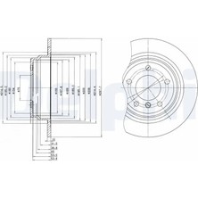 Delphi BG3044 Arka Fren Diski 34211163669 34211163835 34211164129 (2 Adet Fiyatıdır)