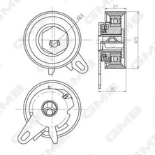 GMB GTB0460 Triger Gergi Bilyasi 074109243E 074109243M 8677053
