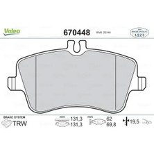 Valeo 670448 On Fren Balatasi A0034202520 A0034202620 A0034204520
