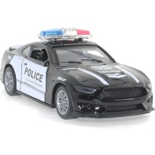 Amalfi Die Cast Çek Bırak Metal Siyah Polis Arabası Kız Erkek Çocuk Oyuncak Eğitici Oyuncaklar