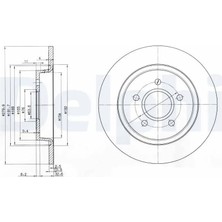 Delphi BG3897C Arka Fren Diski 1223566 1223568 1253962 (2 Adet Fiyatıdır)
