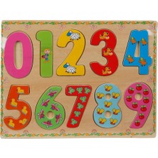 Amalfi 5215 -Wooden Puzzle Numbers 10 Parça Kız Erkek Çocuk Oyuncak Eğitici Oyuncaklar