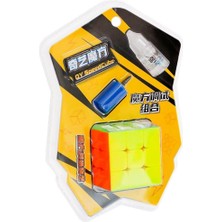 Amalfi 31021 Qy 3x3 Speed Küp Kartela Seti Yağ+Tornavida Kız Erkek Çocuk Oyuncak Eğitici Oyuncaklar