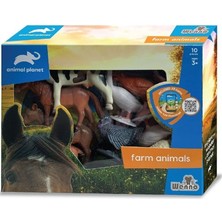 Amalfi SH-D5804 Vardem Kutulu 10 Parça Çiftlik Hayvanları Seti Kız Erkek Çocuk Oyuncak Eğitici Oyuncaklar