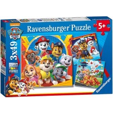 Amalfi 50482 Paw Patrol 3X49 Parça Ravensburger Puzzle Kız Erkek Çocuk Oyuncak Eğitici Oyuncaklar