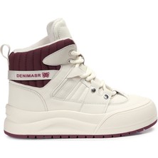 Zeytuk Krem Sneakers Vegan Kadın Bot