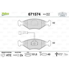 Valeo 671574 On Fren Balatasi
