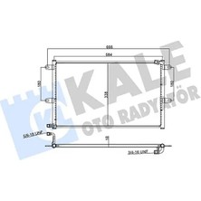 Kale 382505 Klima Radyatoru 6K0820413 6K0820413A 6K0820413B