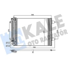 Kale 342305 Klima Radyatoru 3C0820411 3C0820411C 3C0820411E