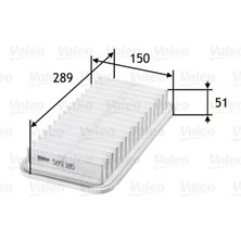 Valeo 585185 Hava Filtresi 16546JB000 178010D010 178010D011