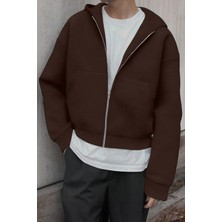 Ghassy Co. Erkek Pamuklu Günlük Rahat Ilkbahar ve Sonbahar Çok Yönlü Kemer Boy Kapüşonlu Sweatshirt