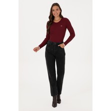 U.S. Polo Assn. Kadın Siyah Straight Fit Jean Pantolon 50310188-DN0027