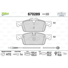 Valeo 670289 On Fren Balatasi 1610100580 1610103580 1613192680
