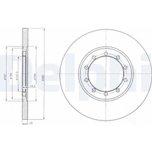Delphi BG4075 Arka Fren Diski 1371420 1464031 2262937 (2 Adet Fiyatıdır)