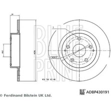 Blue Print ADBP430191 Arka Fren Diski 424310D210 (2 Adet Fiyatıdır)
