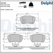 Delphi LP2152 On Fren Balatasi 4106000Q1B 4106000Q1C 4106000Q1L