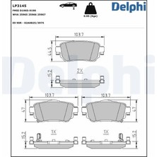 Delphi LP3145 Arka Fren Balatasi 440603981R 440605889R 440606446R