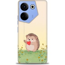 Tecno Camon 20 Pro 4g Kılıf Hd Baskılı Kılıf + Seramik Tam Kaplayan Ekran Koruyucu 305