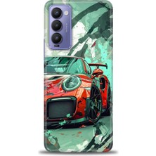 Tecno Camon 18 Kılıf Hd Baskılı Kılıf + Seramik Tam Kaplayan Ekran Koruyucu 109