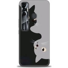 Tecno Spark 7 Pro Kılıf Hd Baskılı Kılıf + Seramik Tam Kaplayan Ekran Koruyucu 67