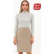 Novelle Balıkçı Yaka Uzun Kol Fitilli Bluz