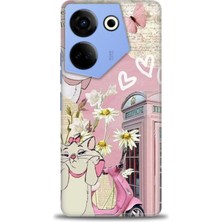 Rulet Tecno Camon 20 Pro 5g Kılıf Hd Baskılı Kılıf + Seramik Tam Kaplayan Ekran Koruyucu 218