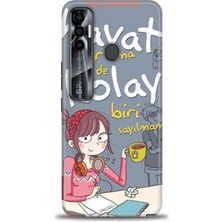 Tecno Spark 7 Pro Kılıf Hd Baskılı Kılıf + Seramik Tam Kaplayan Ekran Koruyucu 163