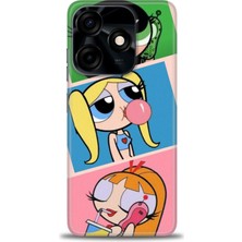 Rulet Tecno Spark 10C Kılıf Hd Baskılı Kılıf + Seramik Tam Kaplayan Ekran Koruyucu 125