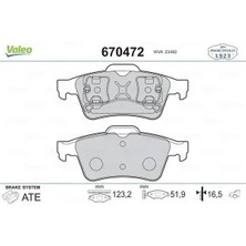 Valeo 670472 Arka Fren Balatasi 2T142M008AA 4387371 44060AV625