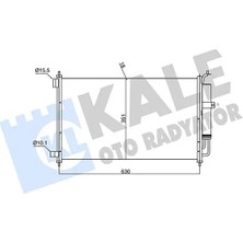 Kale 382520 Klima Radyatoru 92100AX800 92100AX801 92100AX80B