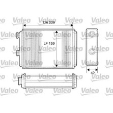 Valeo 812280 Kalorifer Petegi 46722928 46722950 46722976