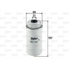 Valeo 587739 Yakit Filtresi 1370779 1685861 6C119176AA