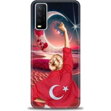 Vivo Y20 Kılıf Hd Baskılı Kılıf + Seramik Tam Kaplayan Ekran Koruyucu 249