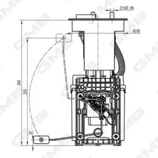 GMB GFPS127A Yakit Depo Samandirasi 3B0919051C